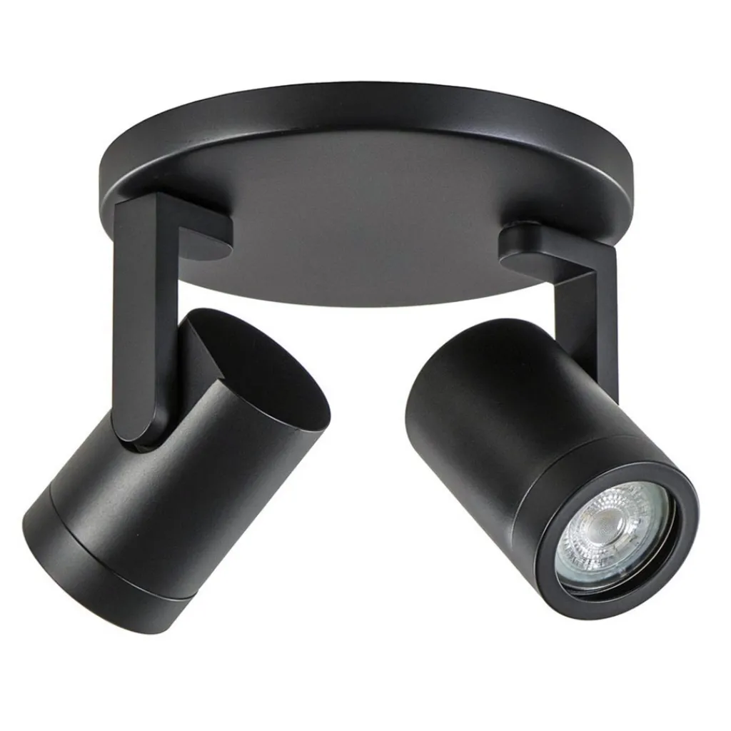 Straluma Plafondspot Halo Spot 2L rond zwart> Opbouwspots|Woonkamerlampen