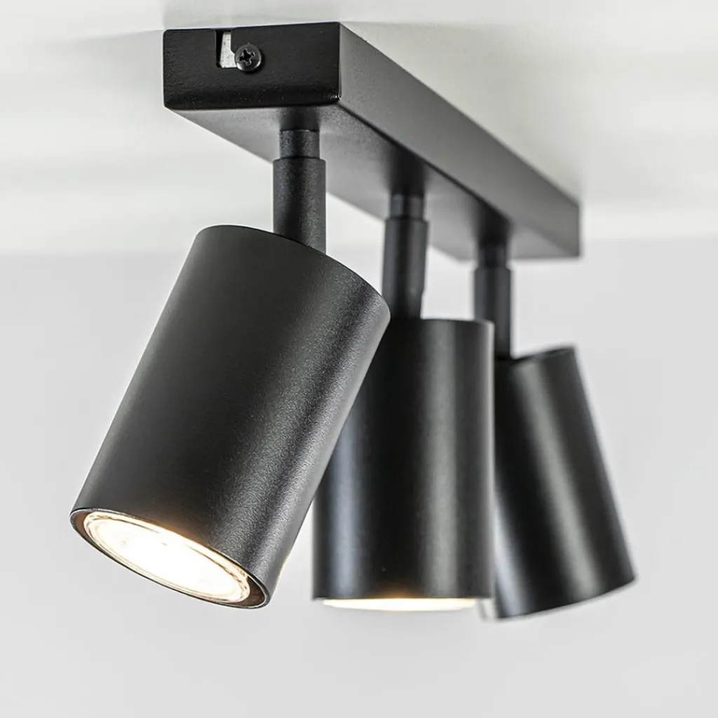 Straluma Plafondspot 3l balk zwart gu10> Plafondlampen|Opbouwspots