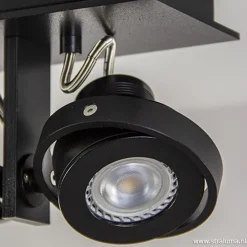 Straluma Plafondspot 3L op balk zwart gu10 incl.></noscript> Plafondlampen|Opbouwspots