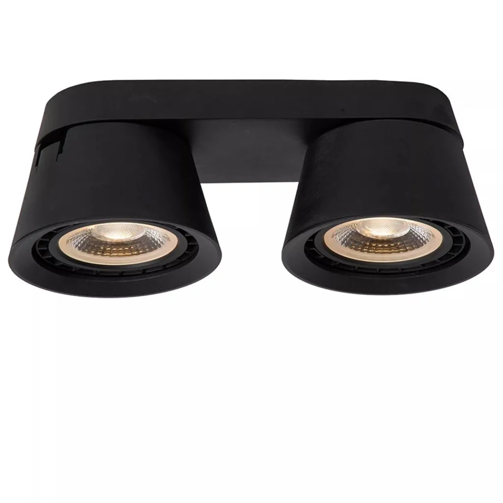 Straluma Plafondspot 2-lichts mat zwart exclusief GU10-ES111> Plafondlampen|Opbouwspots