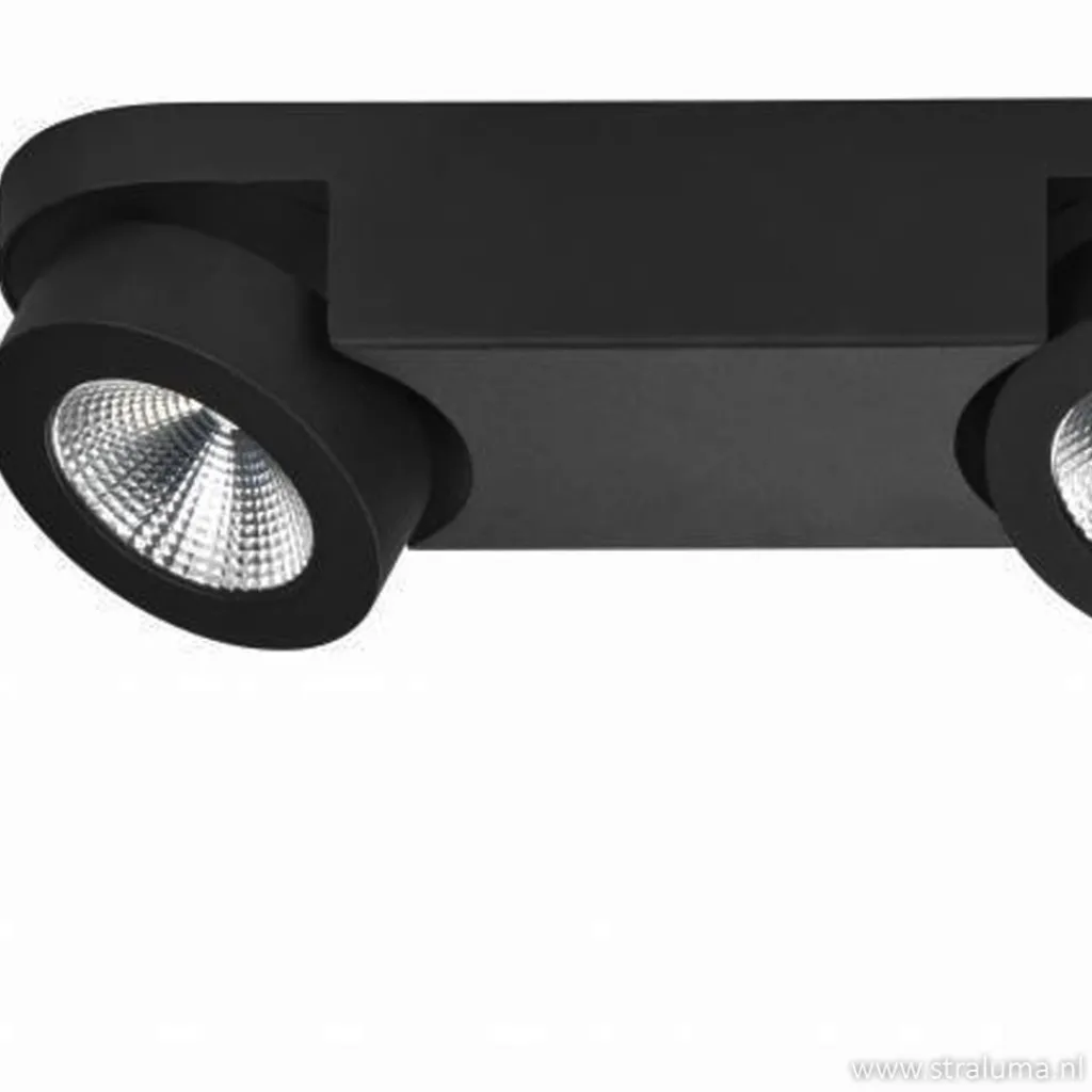 Straluma Plafondspot Montreal 3L balk zwart 3000k> Plafondlampen|Opbouwspots