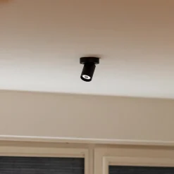 Straluma Plafondspot Oliver enkel tube zwart gu10><noscript><img width=