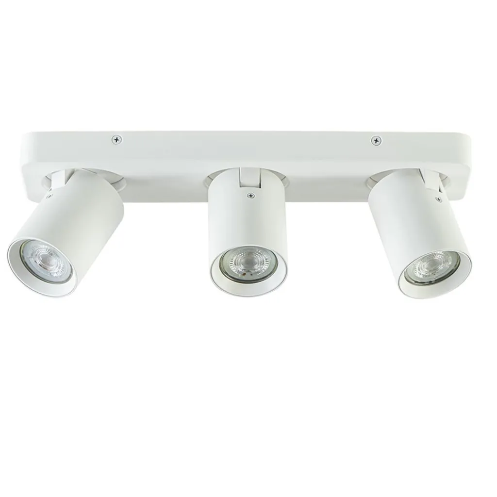 Straluma Plafondspot Oliver 3L balk wit gu10> Opbouwspots|Keukenverlichting