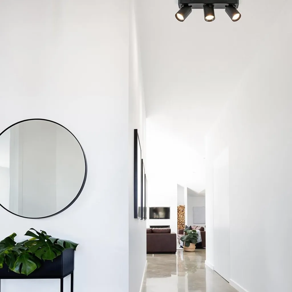 Straluma Plafondspot Oliver 3L balkzwart gu10> Opbouwspots|Keukenverlichting