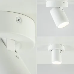 Straluma Plafondspot Oliver 1L tube wit gu10></noscript> Wandlampen|Opbouwspots