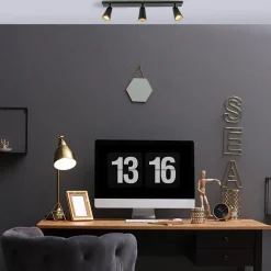 Straluma Plafondspot Petunia 3L balk zwart/goud><noscript><img width=