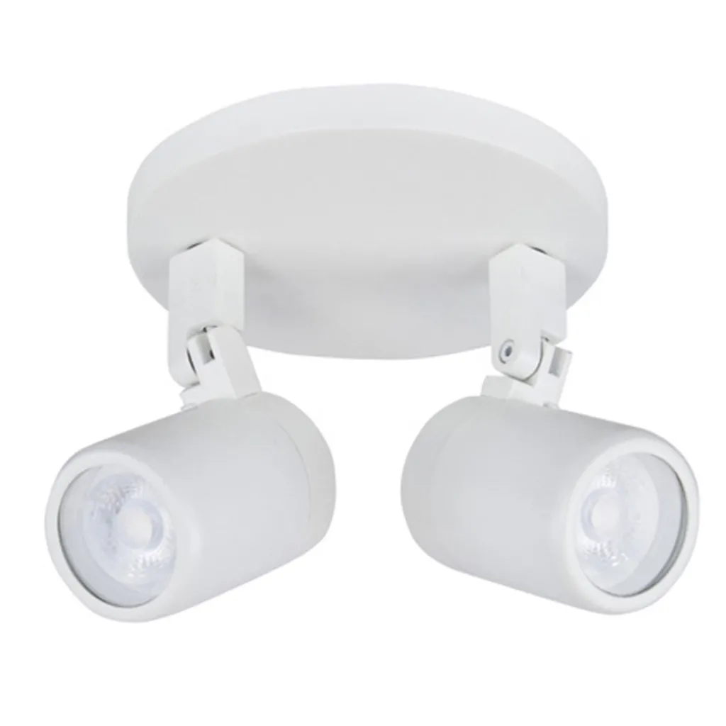 Straluma Plafondspot Rain 2L rond wit gu10 IP44> Plafondlampen|Opbouwspots