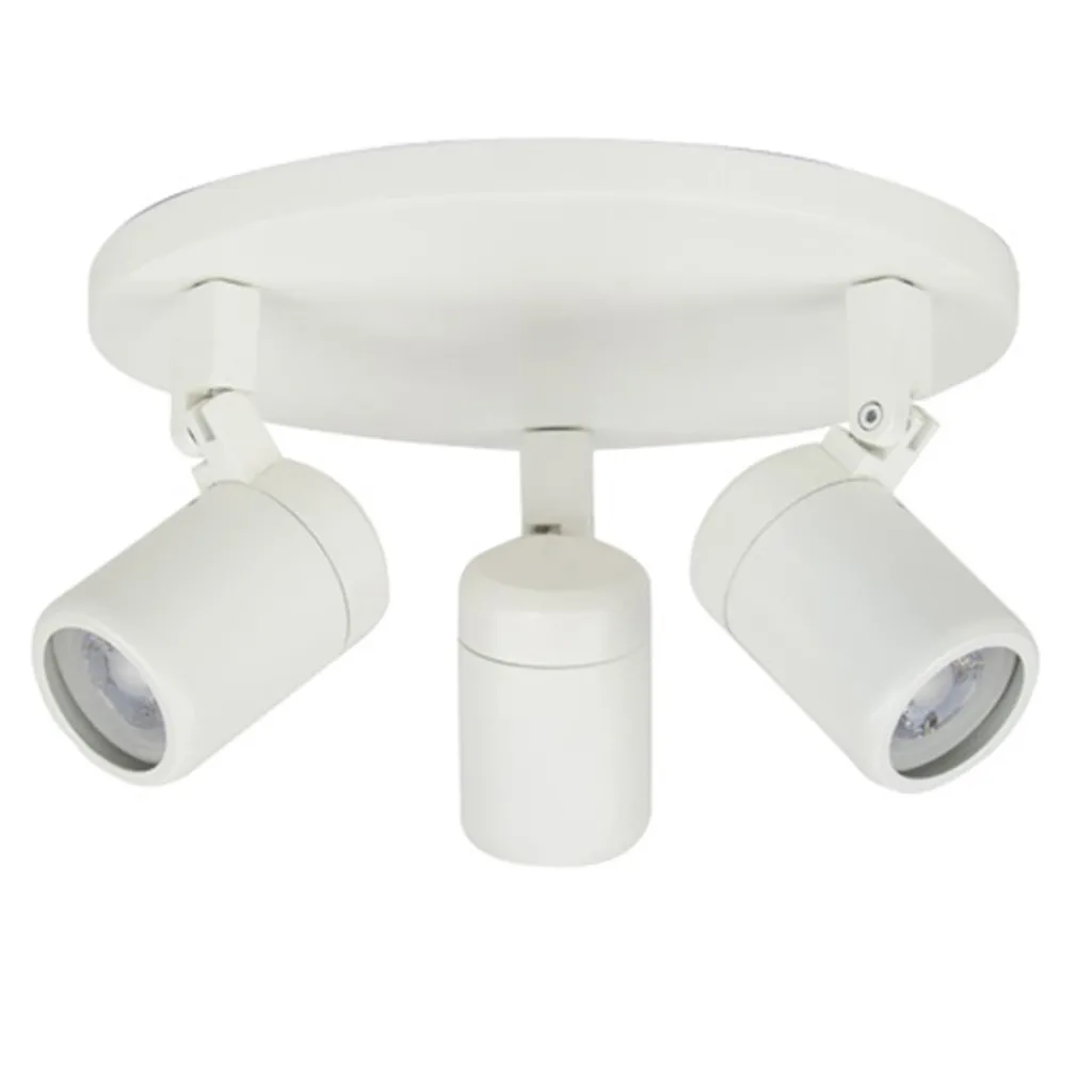 Straluma Plafondspot Rain 3L rond wit IP44> Plafondlampen|Opbouwspots