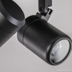 Straluma Plafondspot Rain 2L rond zwart IP44><noscript><img width=