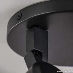 Straluma Plafondspot Rain 2L rond zwart IP44><noscript><img width=