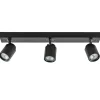 Straluma Plafondspot Razza 3L balk zwart gu10> Opbouwspots|Keukenverlichting