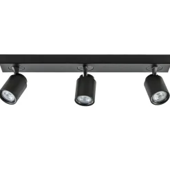 Straluma Plafondspot Razza 3L balk zwart gu10> Opbouwspots|Keukenverlichting