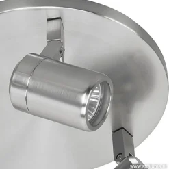 Straluma Plafondspot rond Rain 3-l nikkel IP44><noscript><img width=