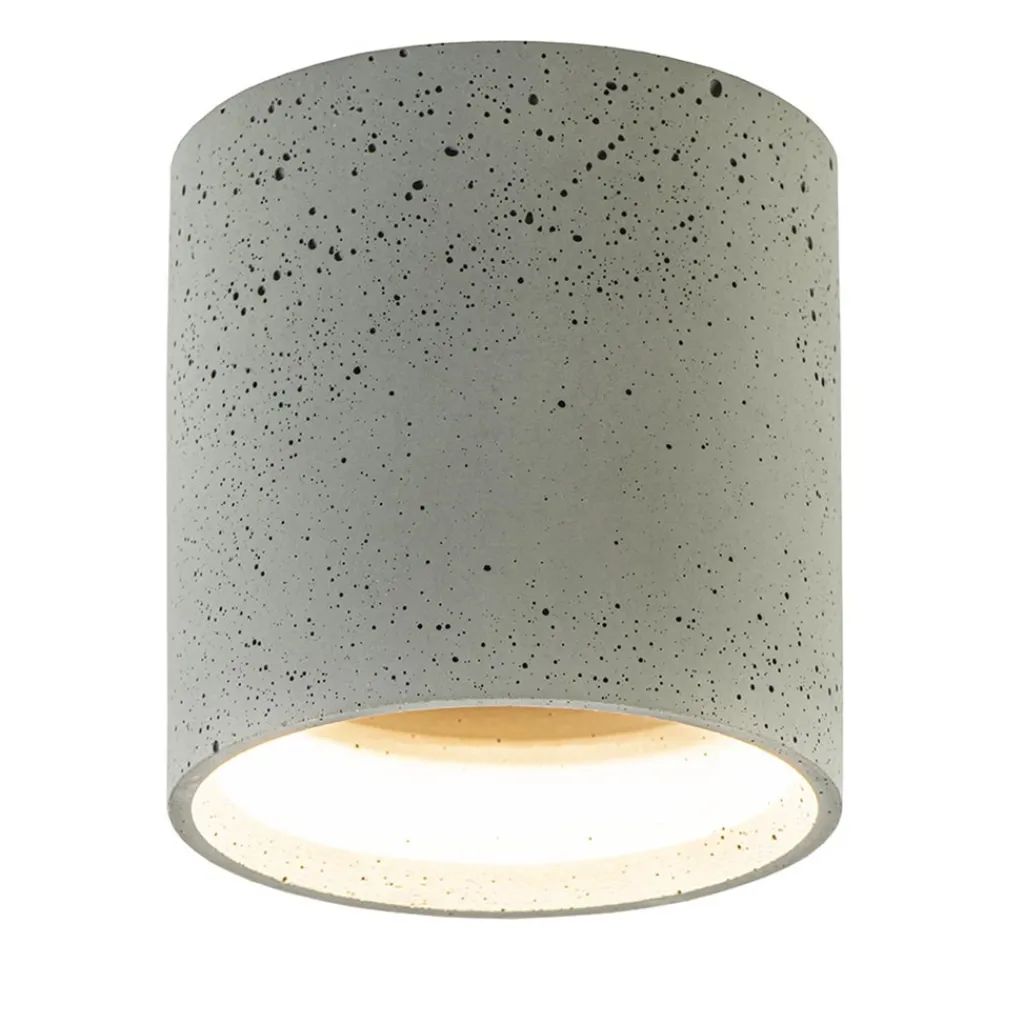 Straluma Plafondspot Shy cilinder beton> Plafondlampen|Opbouwspots