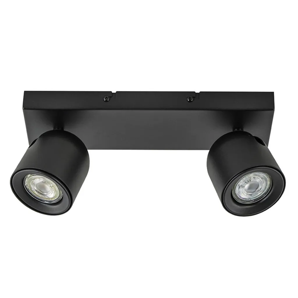 Straluma Plafondspot Solare 2l balk zwart> Plafondlampen|Opbouwspots