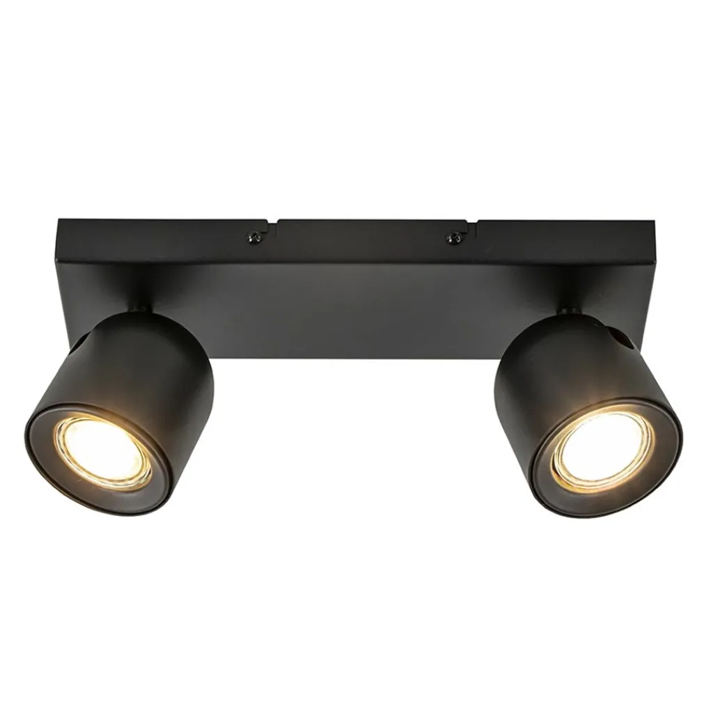 Straluma Plafondspot Solare 2l balk zwart> Plafondlampen|Opbouwspots