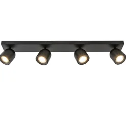 Straluma Plafondspot Solare 4l balk zwart> Plafondlampen|Opbouwspots