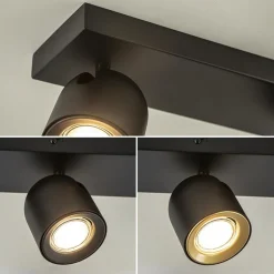 Straluma Plafondspot Solare 4l balk zwart></noscript> Plafondlampen|Opbouwspots