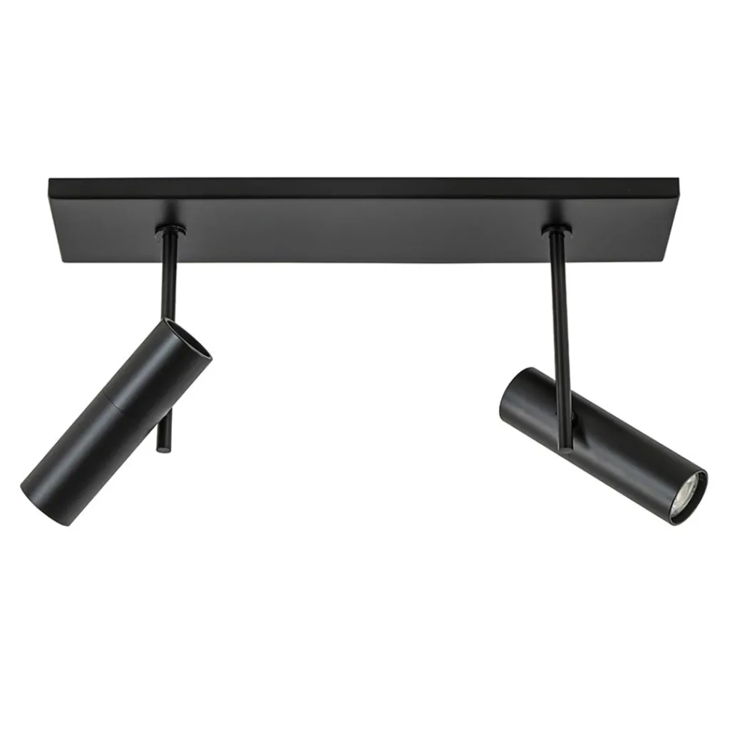 Straluma Plafondspot Trend 2L balk zwart gu10mini> Plafondlampen|Opbouwspots