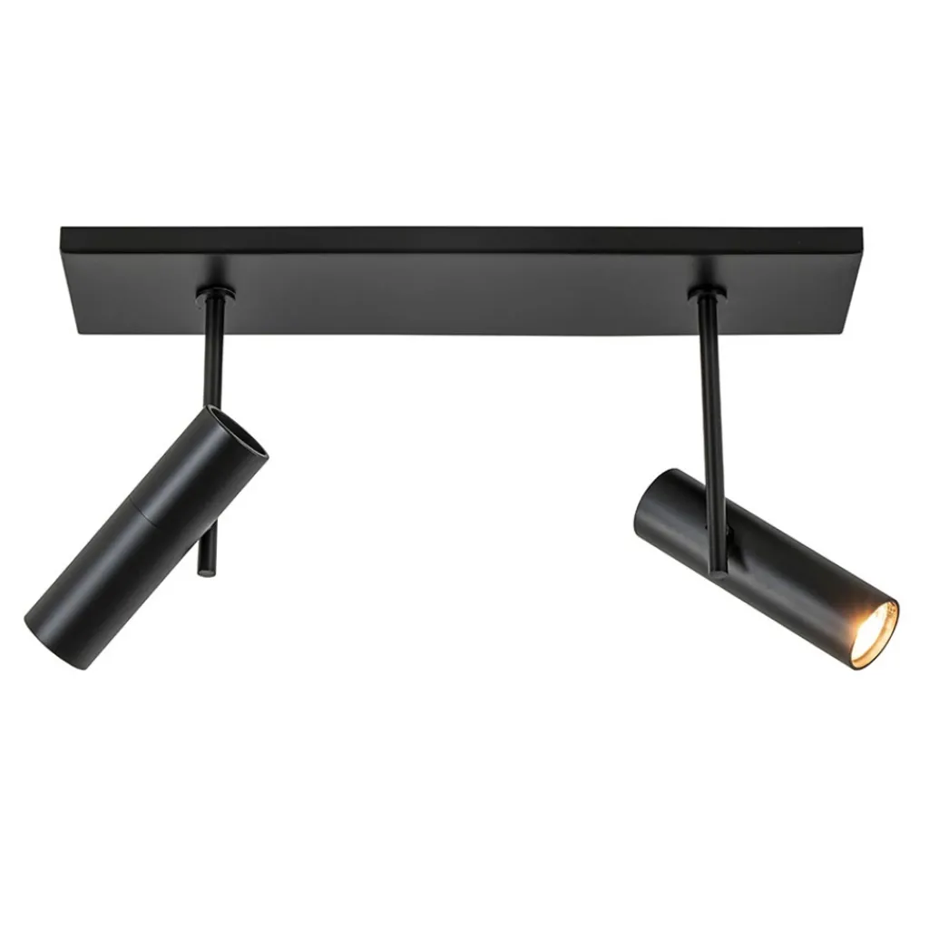 Straluma Plafondspot Trend 2L balk zwart gu10mini> Plafondlampen|Opbouwspots