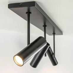 Straluma Plafondspot Trend 3L balk zwart gu10mini><noscript><img width=