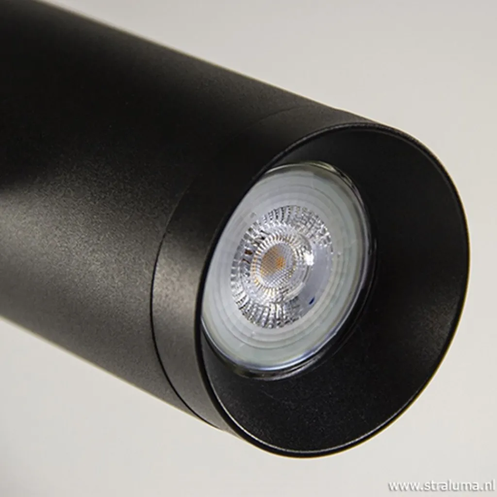 Straluma Plafondspot tube zwart verstelbaaar> Opbouwspots|Woonkamerlampen