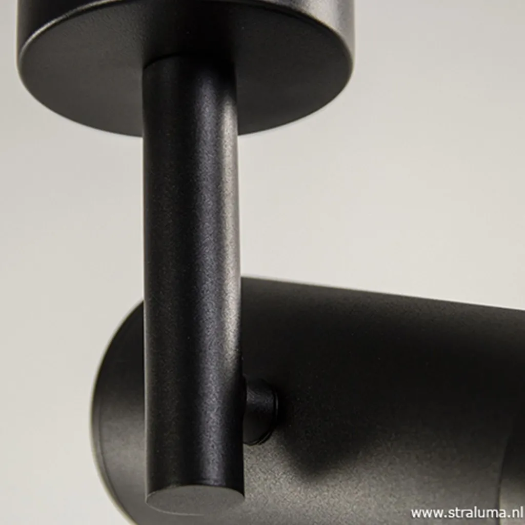 Straluma Plafondspot tube zwart verstelbaaar> Opbouwspots|Woonkamerlampen
