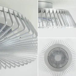 Straluma Plafondventilator Himalaya zilver ab+app></noscript> Plafondlampen|Plafondventilatoren met lamp