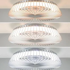 Straluma Plafondventilator Himalaya zilver ab+app></noscript> Plafondlampen|Plafondventilatoren met lamp