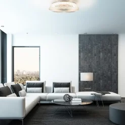 Straluma Plafondventilator Himalaya zilver ab+app></noscript> Plafondlampen|Plafondventilatoren met lamp