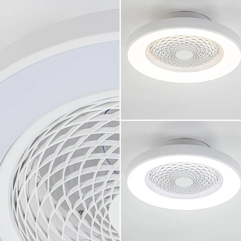 Straluma Plafondventilator Tibet wit ab/app CCT> Plafondlampen|Plafondventilatoren met lamp