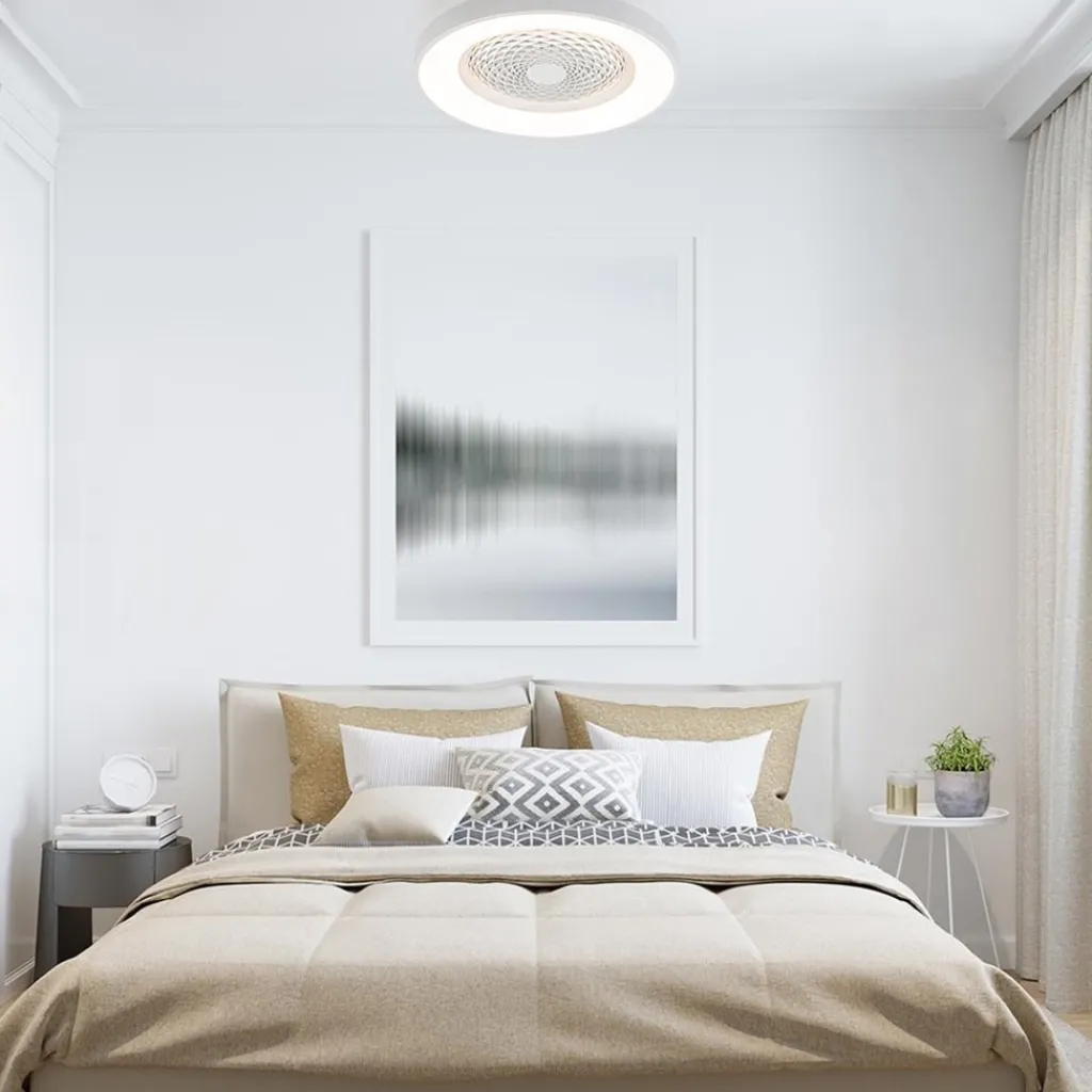 Straluma Plafondventilator Tibet wit ab/app CCT> Plafondlampen|Plafondventilatoren met lamp