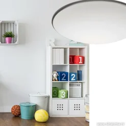 Straluma Plafonnière Art nikkel/wit 30cm><noscript><img width=