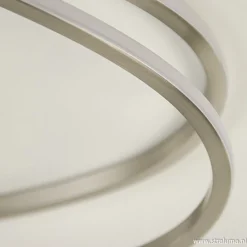 Straluma Plafonnière Eclipse nikkel led 3-st.dimb></noscript> Plafondlampen|Plafonnières