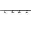 Straluma Rail Trackline set 1.5m zwart 4 spots> Plafondlampen|Opbouwspots