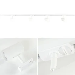 Straluma Railsysteem set wit inclusief 4 spots tube><noscript><img width=