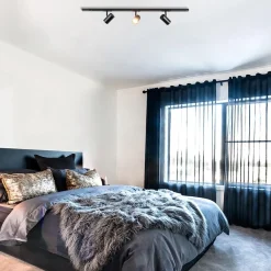 Straluma Railsysteem zwart 1mtr compleet met 3xspot><noscript><img width=