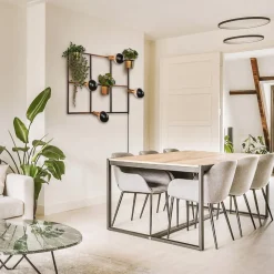 Straluma Rechthoekig wandrek met plantenpotten en E27 fittingen><noscript><img width=