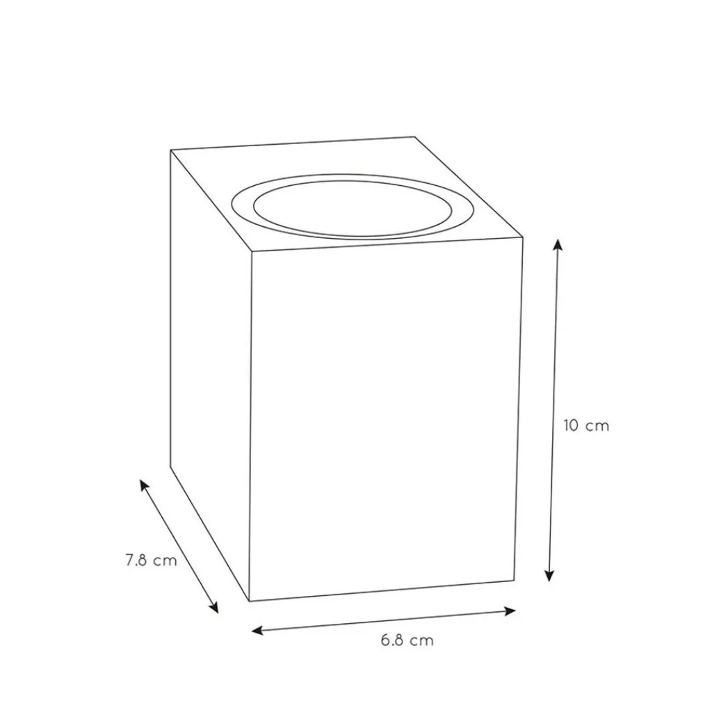 Straluma Rechthoekige buitenlamp downlighter mat wit> Wandlampen|Buitenlampen