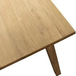 Straluma Rechthoekige eettafel gebleekt en geborsteld mangohout 220x100 cm></noscript> Eettafels