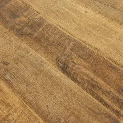 Straluma Rechthoekige eettafel oud teak hout met zwart metalen poot></noscript> Eettafels