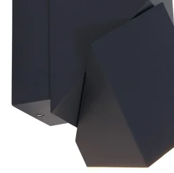 Straluma Rechthoekige LED buitenlamp verstelbaar zwart aluminium></noscript> Wandlampen|Buitenlampen