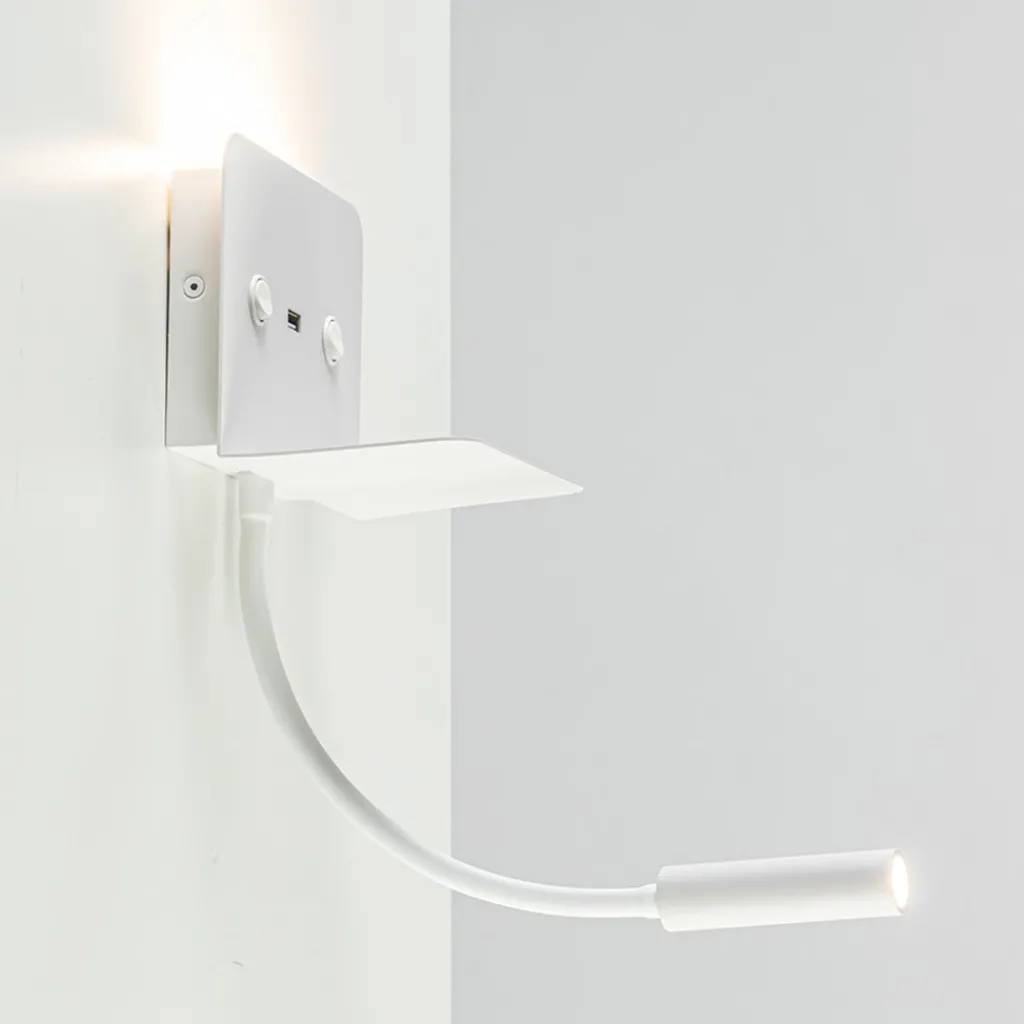 Straluma Rechthoekige wandlamp inclusief LED en USB> Wandlampen|Bedlampjes