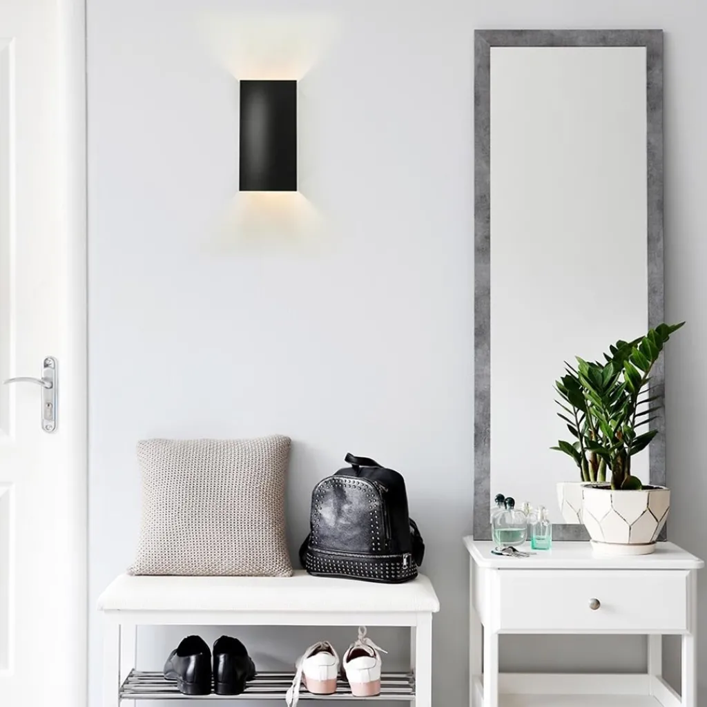 Straluma Rechthoekige wandlamp mat zwart G9> Wandlampen