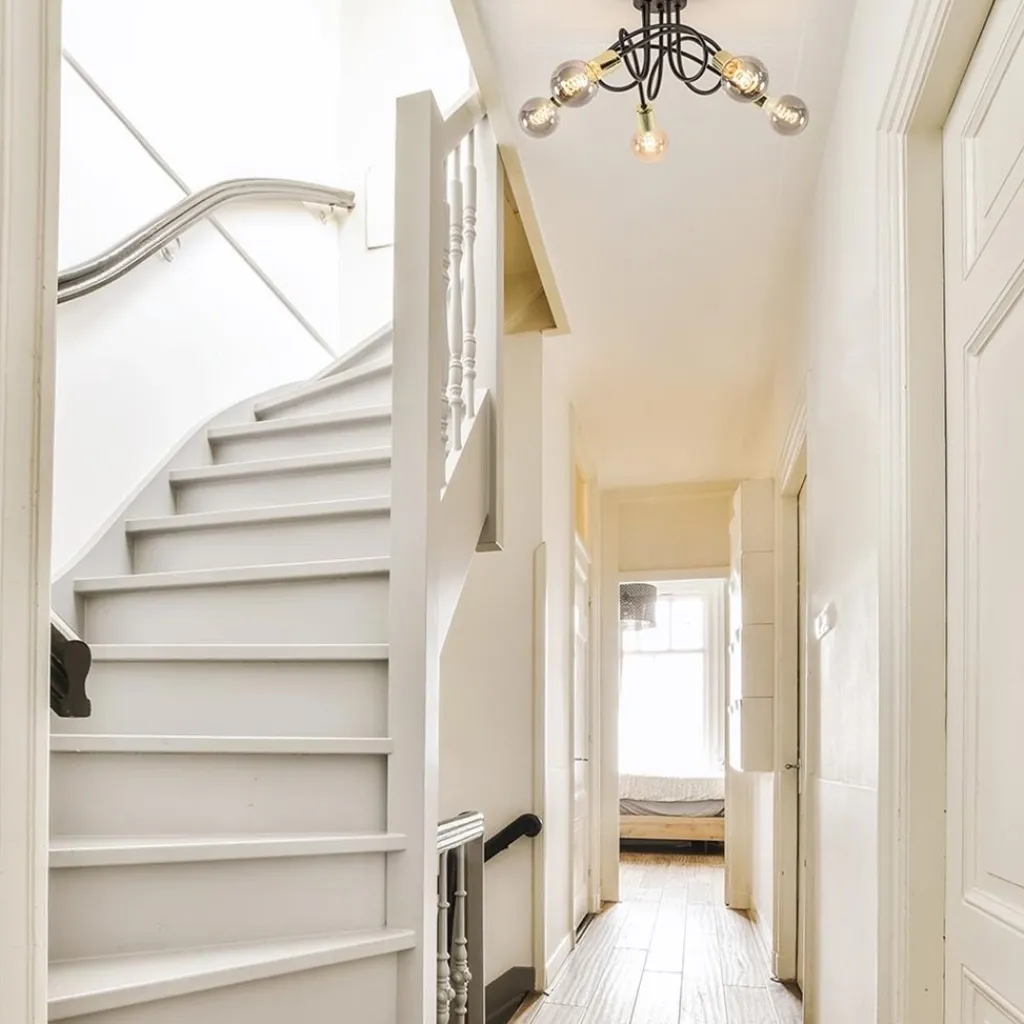 Straluma Retro plafondlamp zwart met gouden pendels> Plafondlampen|Landelijke Verlichting