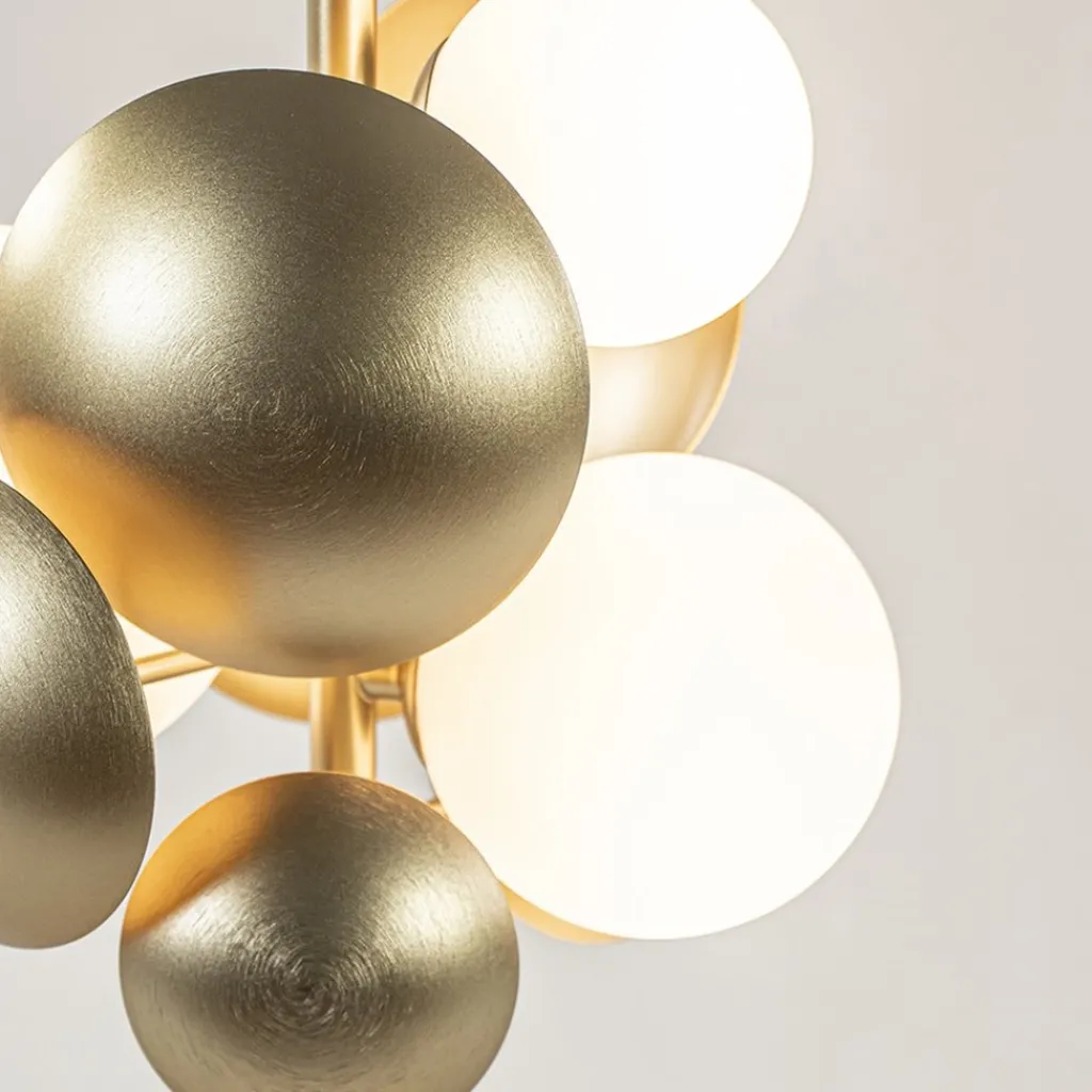 Straluma Retro tafellamp goud met wit glas> Tafellampen|Design Verlichting