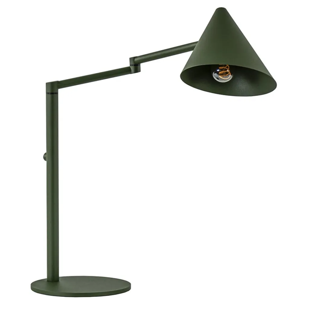 Straluma Retro tafellamp met kap verstelbaar groen> Tafellampen|Retro Verlichting