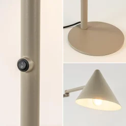 Straluma Retro tafellamp met kap verstelbaar zand></noscript> Tafellampen|Retro Verlichting