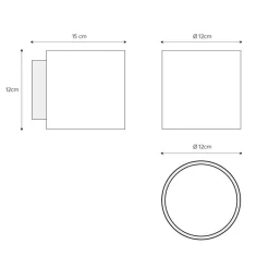 Straluma Retro wandlamp cilinder badkamer IP44></noscript> Badkamerverlichting|Wandlampen