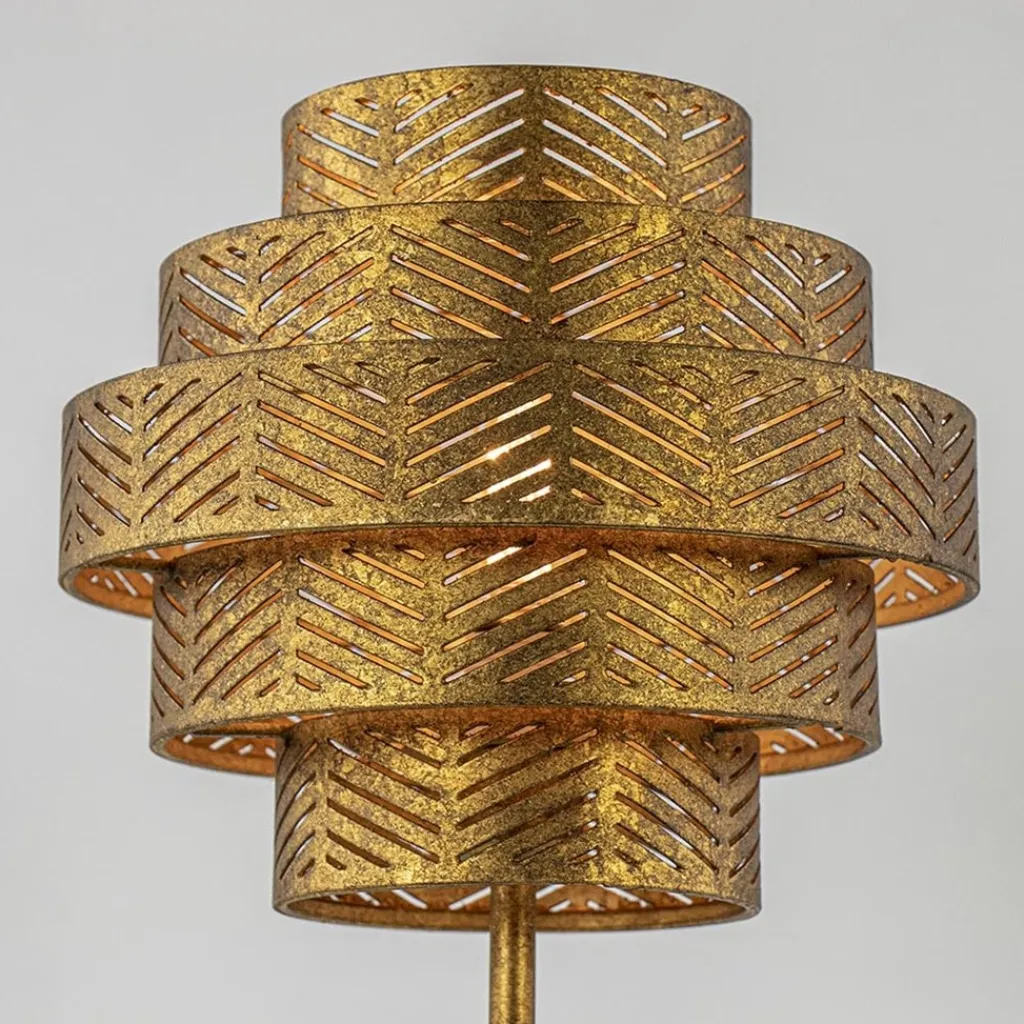 Straluma Robuuste tafelamp brons met zwart marmeren voet> Tafellampen|Decoratieve Verlichting